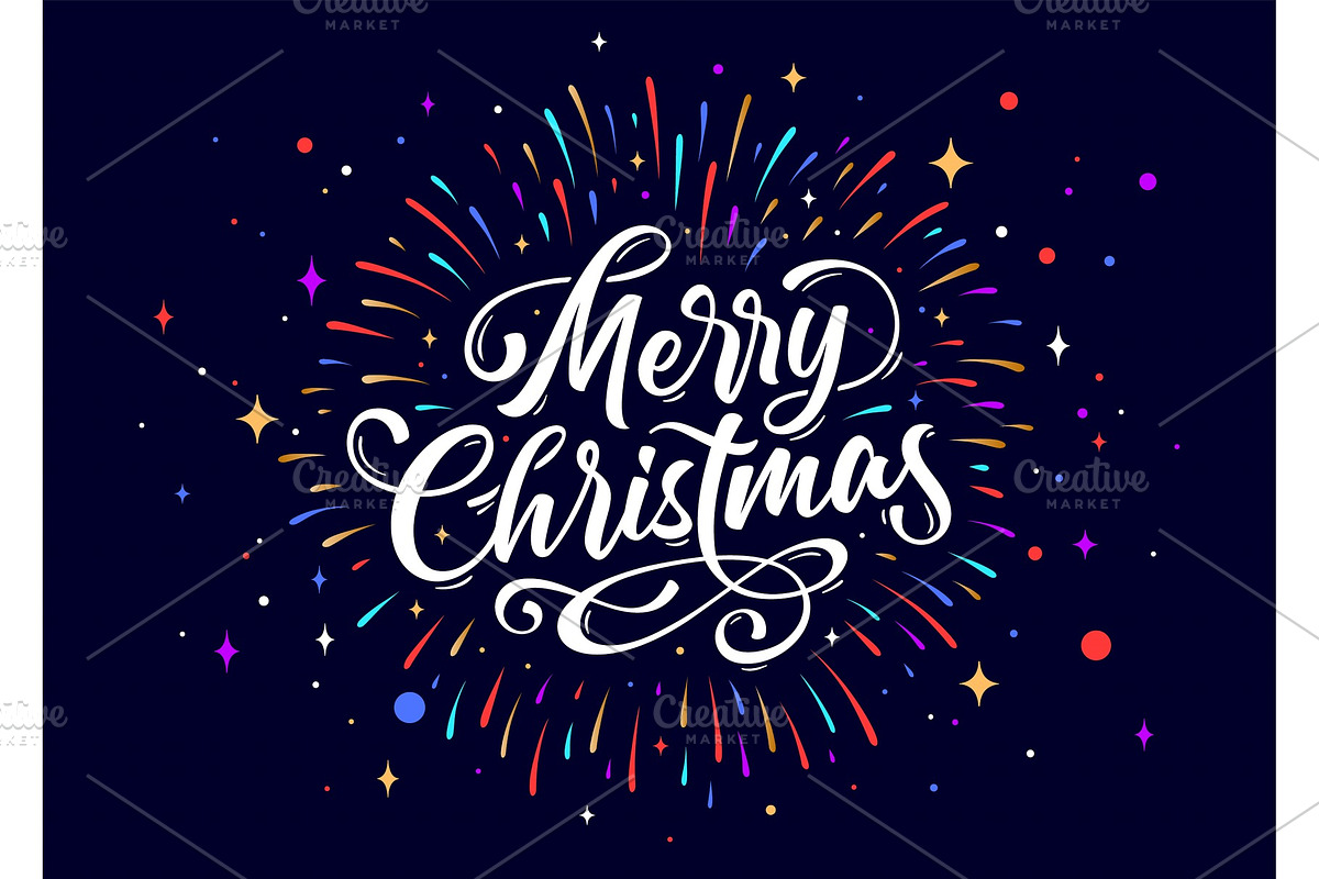 Merry Christmas. Lettering text for in Objects - product preview 8