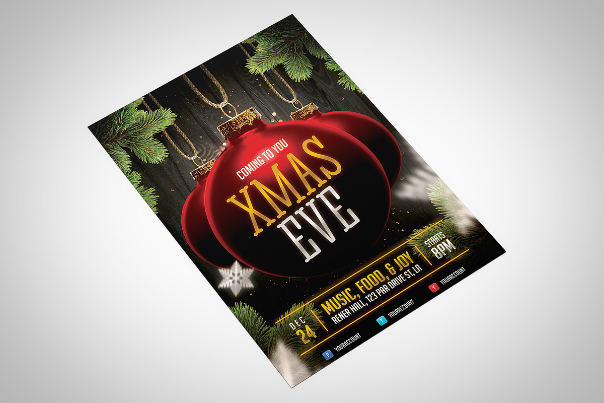 Christmas Event Flyer Template in Flyer Templates - product preview 8