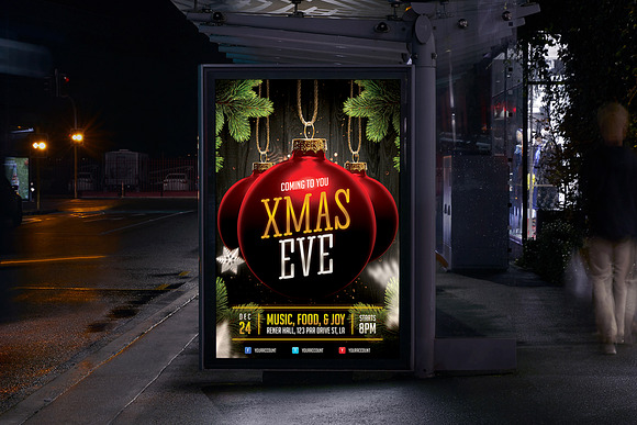 Christmas Event Flyer Template in Flyer Templates - product preview 2