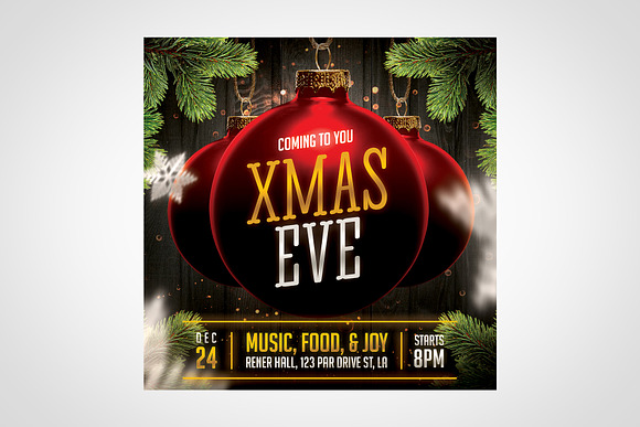 Christmas Event Flyer Template in Flyer Templates - product preview 4