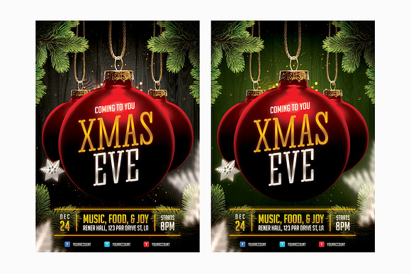Christmas Event Flyer Template in Flyer Templates - product preview 5
