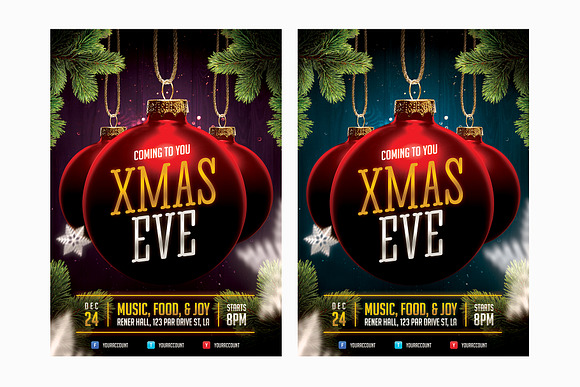 Christmas Event Flyer Template in Flyer Templates - product preview 6