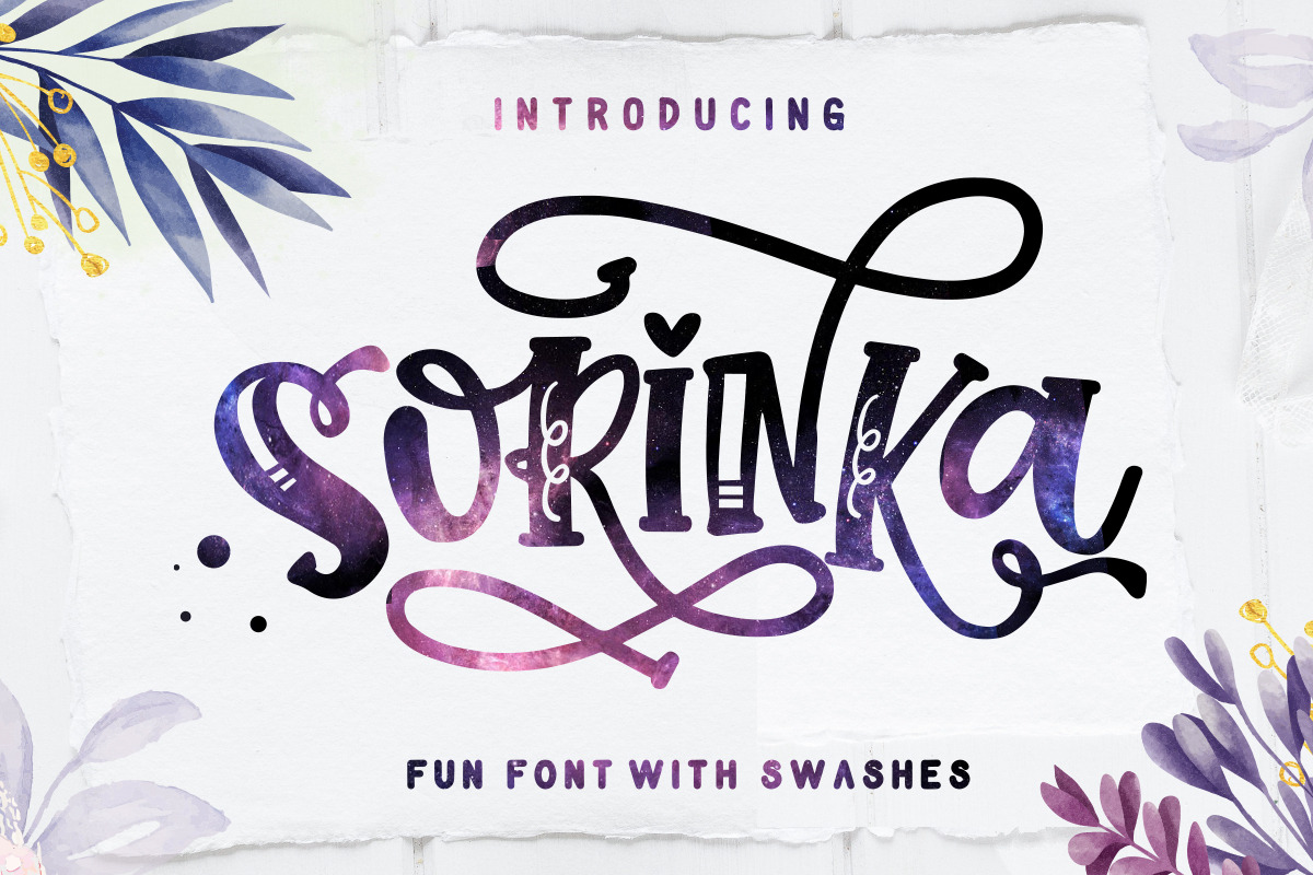 Sorinka Fun Font and extras in Slab Serif Fonts - product preview 8