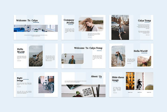 Calya Minimalist PowerPoint Template in PowerPoint Templates - product preview 1