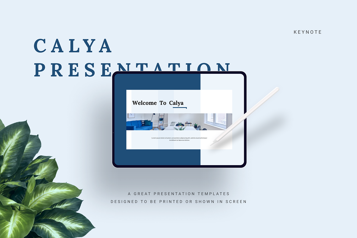 Calya Minimalist Keynote Template in Keynote Templates - product preview 8