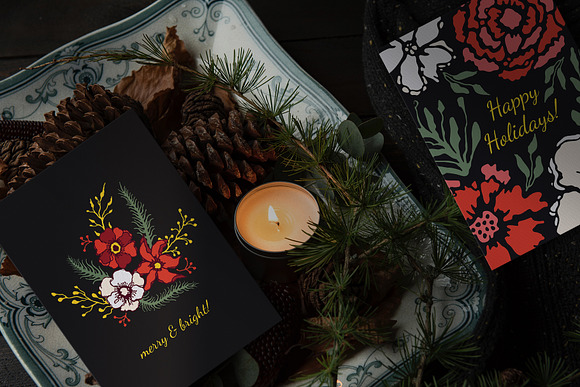 Winter Floral Patterns & Elements in Illustrations - product preview 18