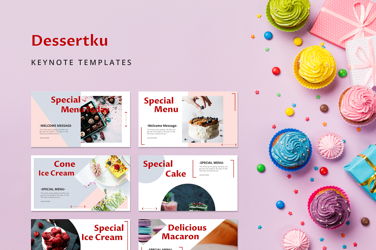 Dessertku Keynote Template in Keynote Templates - product preview 8