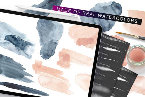 Procreate 5 Watercolor Brush Bundle in Add-Ons - product preview 2