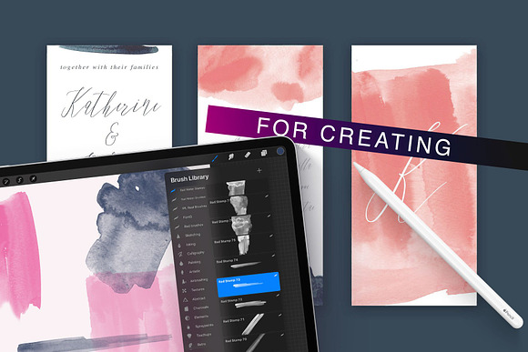 Procreate 5 Watercolor Brush Bundle in Add-Ons - product preview 3