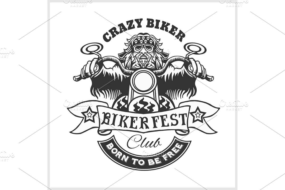Custom motorcycles club Badge or in Illustrations - product preview 8
