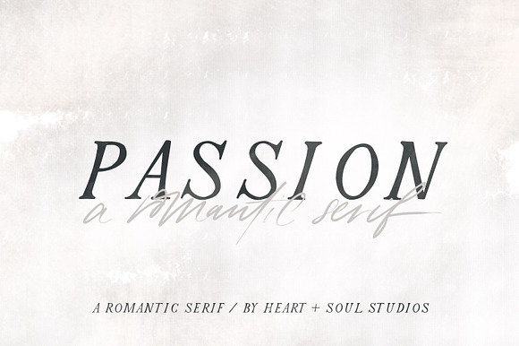 Passion | Romantic Serif in Serif Fonts - product preview 8