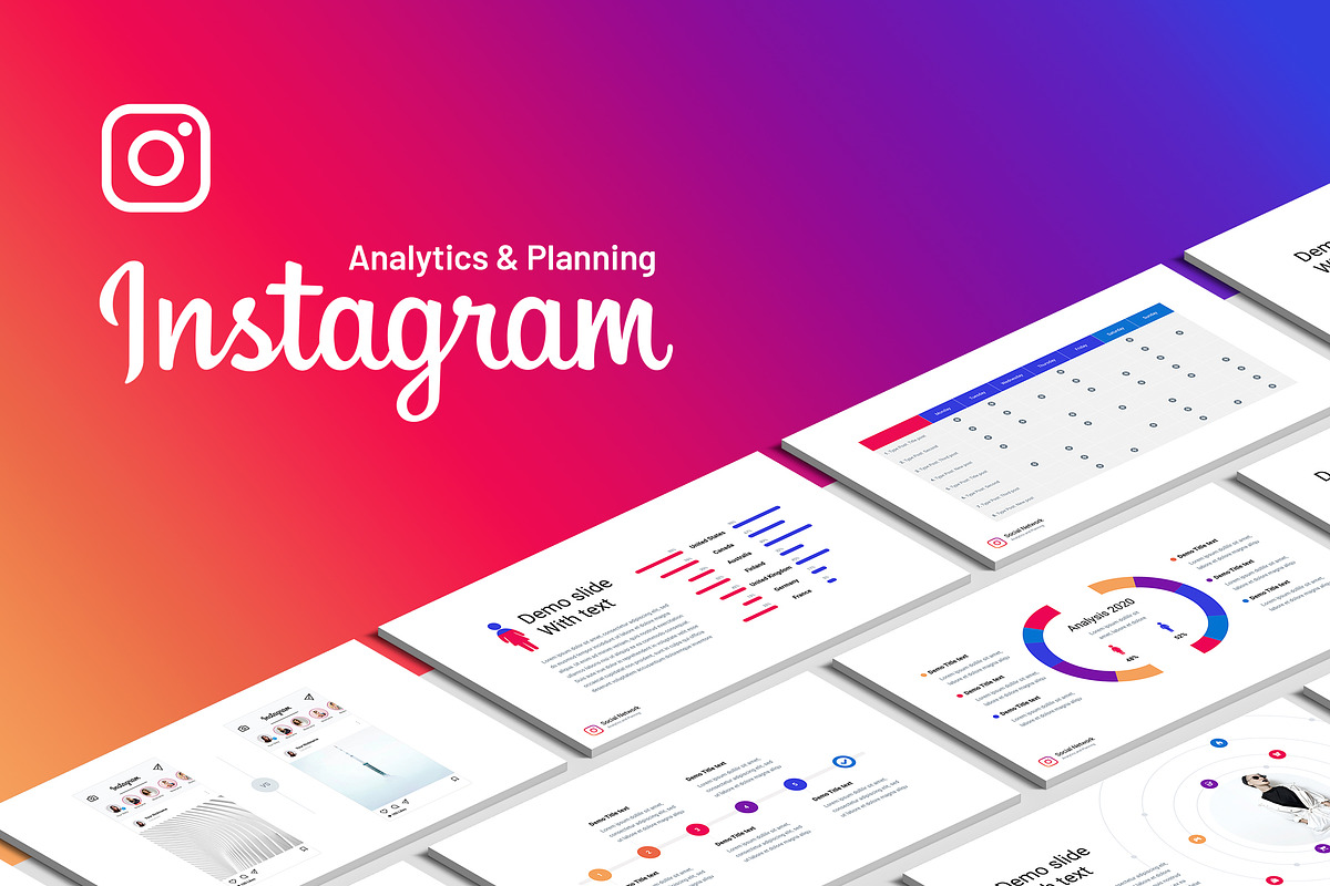 Instagram Analysis Keynote Template in Keynote Templates - product preview 8