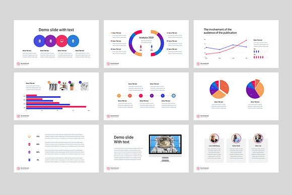 Instagram Analysis Keynote Template in Keynote Templates - product preview 2