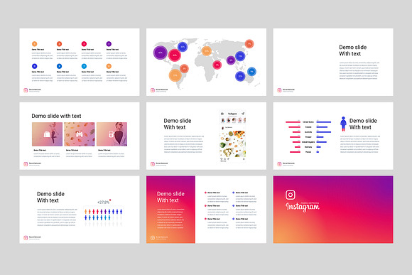 Instagram Analysis Keynote Template in Keynote Templates - product preview 3
