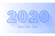 Happy new year 2020 line numbers