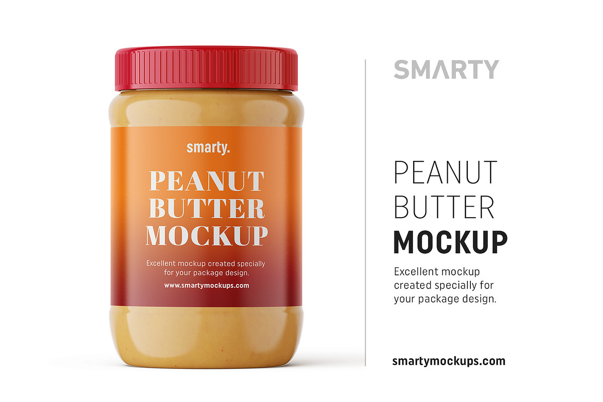 Peanut butter jar mockup in Product Mockups - product preview 8