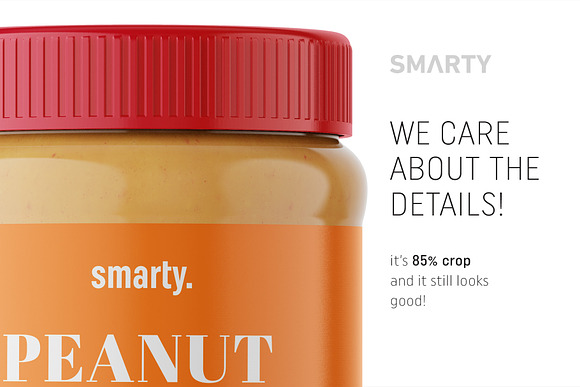 Peanut butter jar mockup in Product Mockups - product preview 3