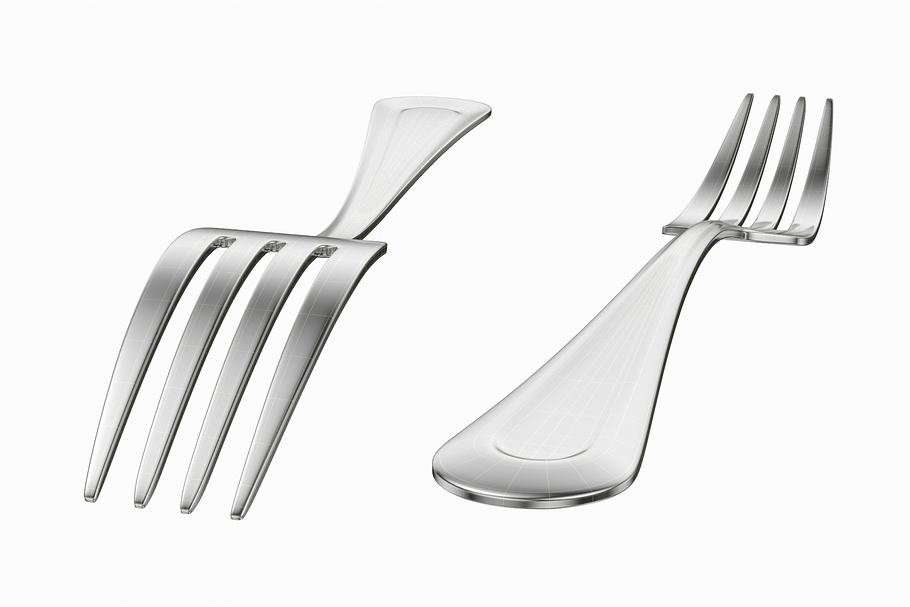 Classic Table Dinner Knife and Fork in Appliances - product preview 8