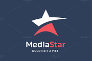 Abstract star logo template