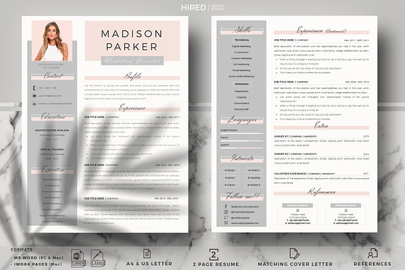 Creative Resume for Word & Pages in Resume Templates - product preview 1
