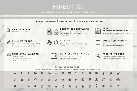 Creative Resume for Word & Pages in Resume Templates - product preview 5