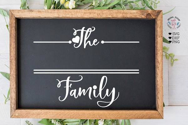 Customizable Family Last Name SVG