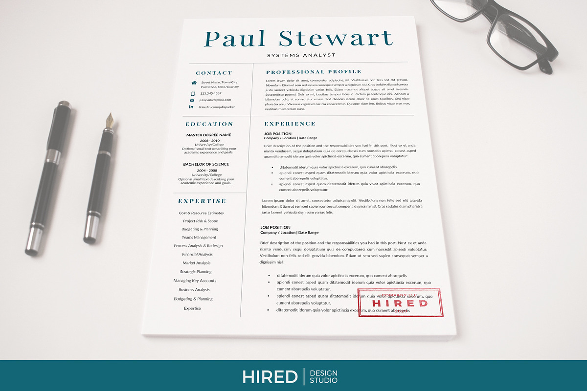Systems Analyst Resume and Cover L. in Resume Templates - product preview 8