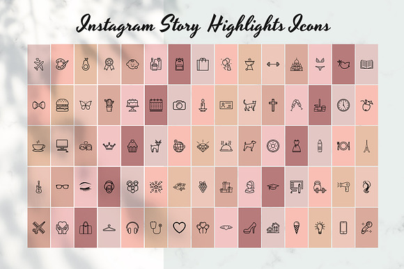 135 Instagram Story Highlight Icons in Instagram Templates - product preview 2