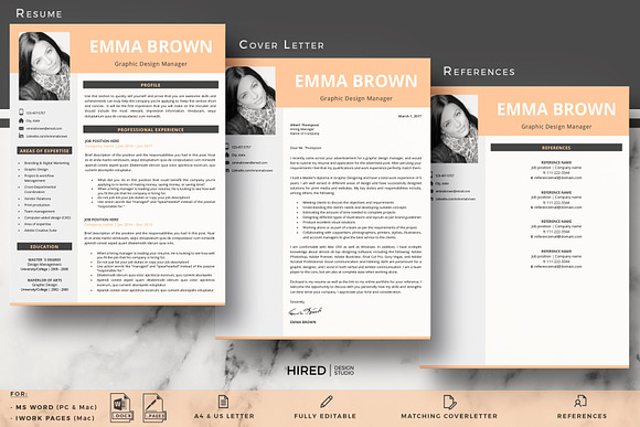 Modern CV, Curriculum, Resume Format in Resume Templates - product preview 3