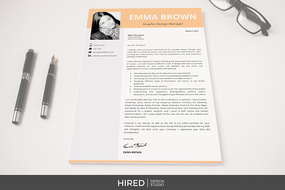Modern CV, Curriculum, Resume Format in Resume Templates - product preview 9