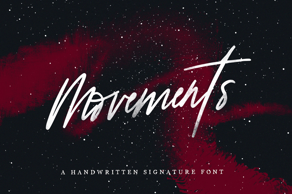 Movements | Handwritten Font in Script Fonts - product preview 8