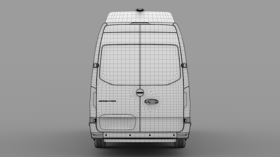 Freightliner Sprinter Panel Van L4H3 in Vehicles - product preview 12
