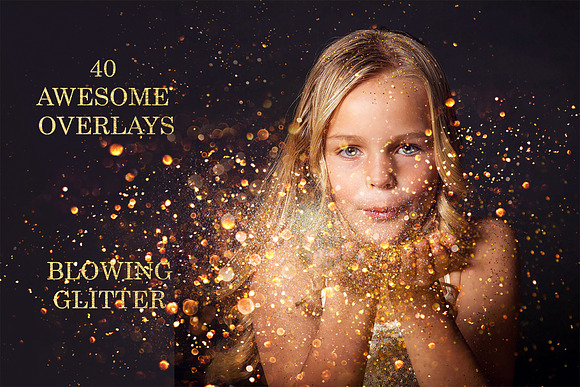 145 Blowing Glitter Photo Overlays in Objects - product preview 1