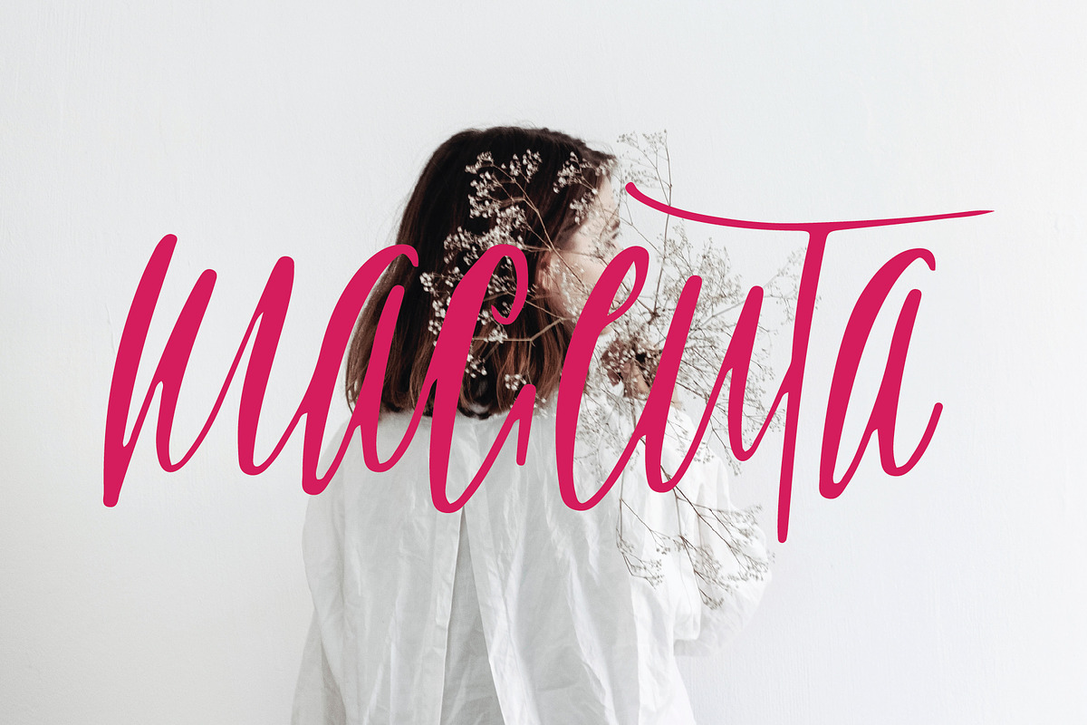 magenta font in Script Fonts - product preview 8