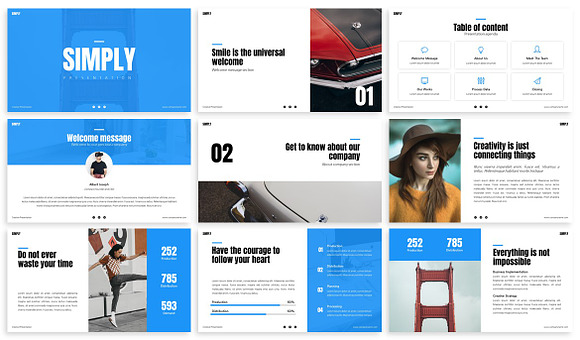Simply - Minimal Powerpoint Template in PowerPoint Templates - product preview 1