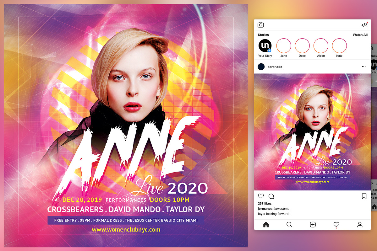 Girl DJ Flyer in Flyer Templates - product preview 8