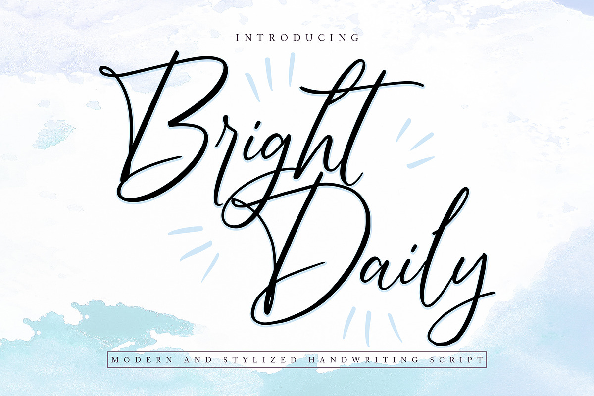 BrightDaily |Modern Handwriting Font in Script Fonts - product preview 8