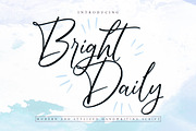BrightDaily |Modern Handwriting Font