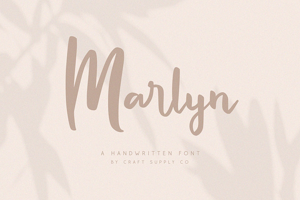 Marlyn - Handwritten Script Font