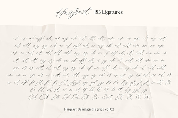 Haigrast | Dramatical Collection in Script Fonts - product preview 12