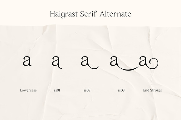 Haigrast | Dramatical Collection in Script Fonts - product preview 14