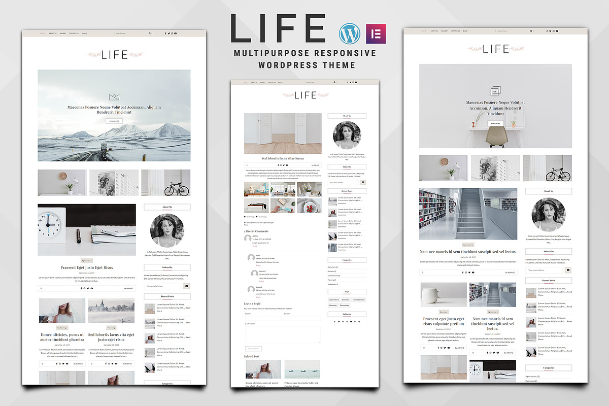 Life - WordPress Blogger Theme in WordPress Themes - product preview 8