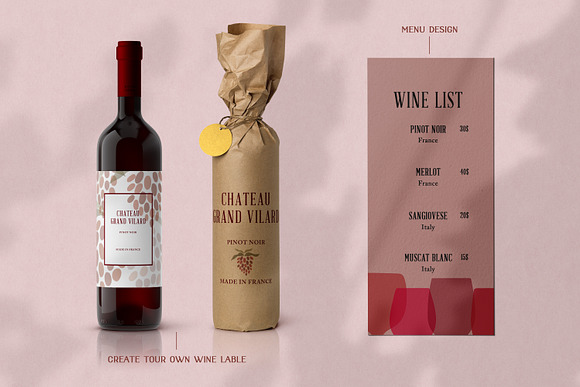 Abstract Wine Collection. BONUS! in Illustrations - product preview 1