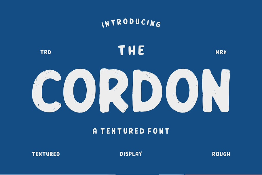 Cordon - Textured Font in Display Fonts - product preview 8