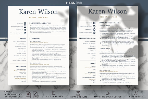 Sales Resume and Cover Letter, CV in Resume Templates - product preview 1