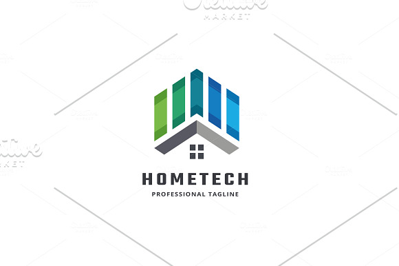 Smart Home Technology Logo in Logo Templates - product preview 2