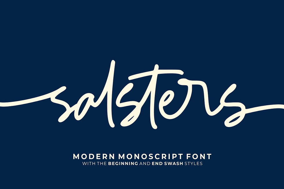 Salsters in Script Fonts - product preview 8