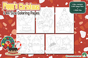 Piggy Christmas Coloring Pages