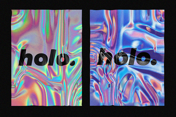 Holographic foil mock-up template in Branding Mockups - product preview 5