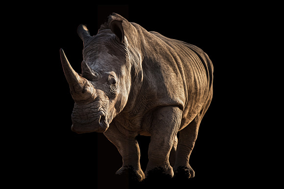 Endangered Rhinoceros Illustration in Illustrations - product preview 2